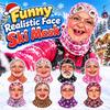 3D Face Printed Funny Ski Mask Old Man Pattern Winter Mask Cover  For Outdoor/Cycling/Pranks/Party