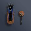 Bath accessories Black Walnut Storage Rack Electric shaver holder Manual shaving knife holder Toilet punching free storage rack