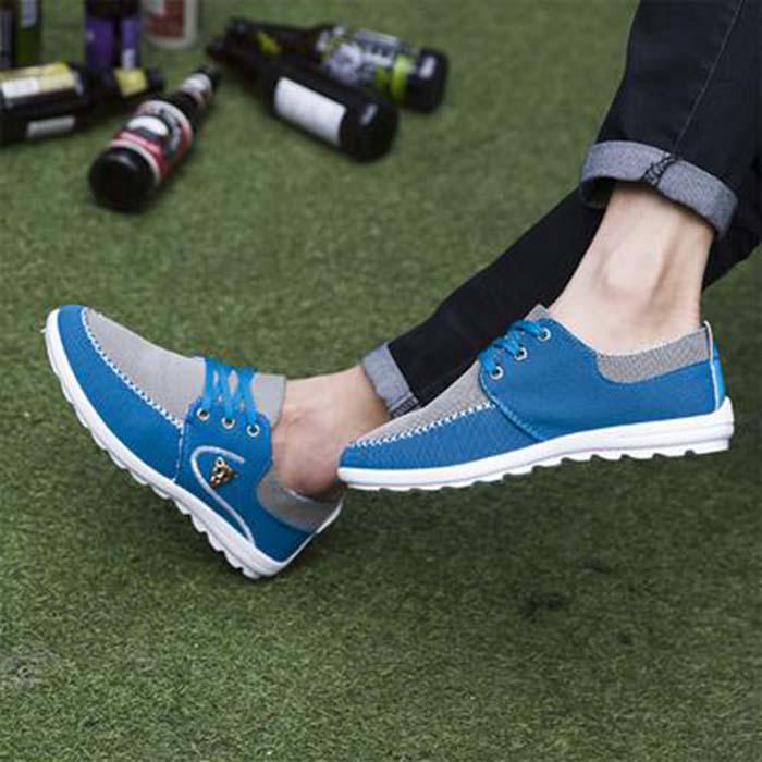 Men Casual Lightweight Driving Shoes Breathable Boat Shoes Plus Size Flat Loafers