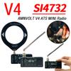 AMNVOLT V4 ATS MINI Radio 1.9inch IPS Screen Full-Band DSP Radio LSB USB Transistor Pocket Radios for Walking Hiking Camping