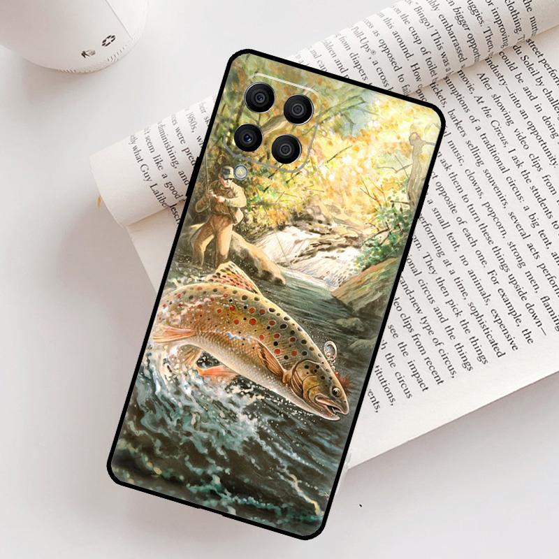 

Trout Fish Fishing Case For Samsung Galaxy M21 M31 M13 M33 M53 M15 M35 M55 M16 M36 M56 M12 M32 M52 M14 M34 M54 Samsung M51
