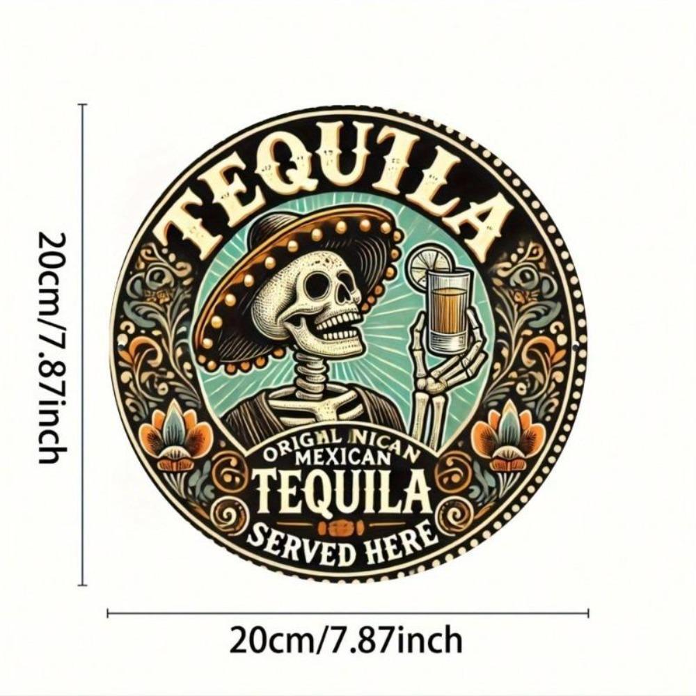 Vintage Tequila Metal Tin Sign 8x8 Inch Retro Wall Decor Home Bar Cafe Garage