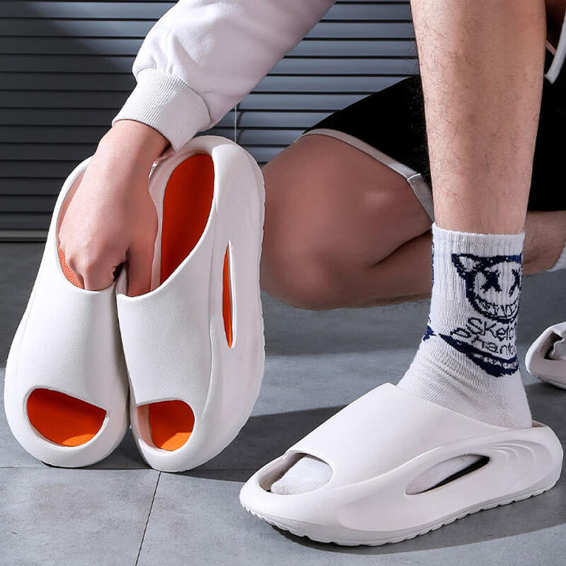 

Нескользящие тапочки, универсальная домашняя обувь Non-slip slippers orange size 44-45 [HS019]