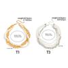 Double Layer Geometric Designs Collar Necklace with Imitation Pearls for Women Trendy Neckchain Fashion Jewelry
