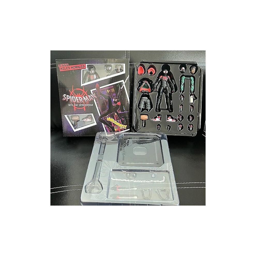 Sentinel Sv Action Spiderman Miles Morales Action Figure Model Spider-Man Into the Spider Verse Peter Parker Miles Figurines Toys