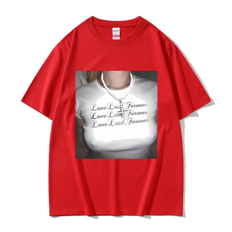 Láska trvá věčně Destroy Lonely Ken Carson Skvělý chaos Tričko Rap Playboi Carti Opium Trička Pánská móda Letní trička