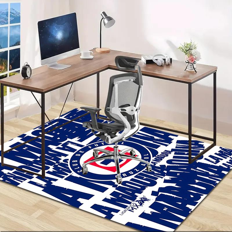 1pc Football Team Design Area Rug - Non-Slip, Soft & Cozy Floor Mat for Living Room, Bedroom, Office - Indoor/Outdoor Decorative Carpet
