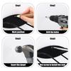 2Pcs Boot And Wader Hanger Black Stainless Steel Wader Holder Wall Mounted Boot Hanger Shoe Rack for Closet Garage Entryway Fishing Gear Storage