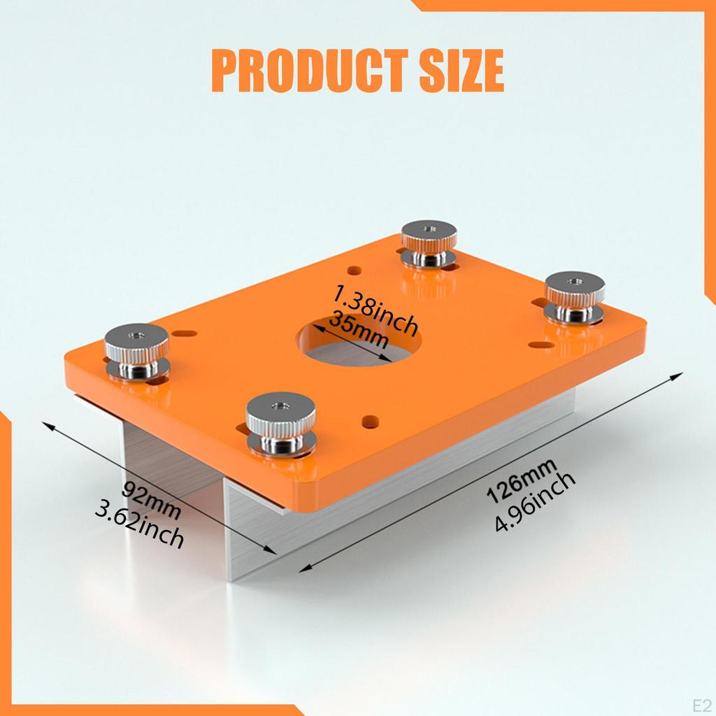 Wood Trimmer Router Base Adjustable Mounting Replacement Portable Slotting Bracket for 64-65mm