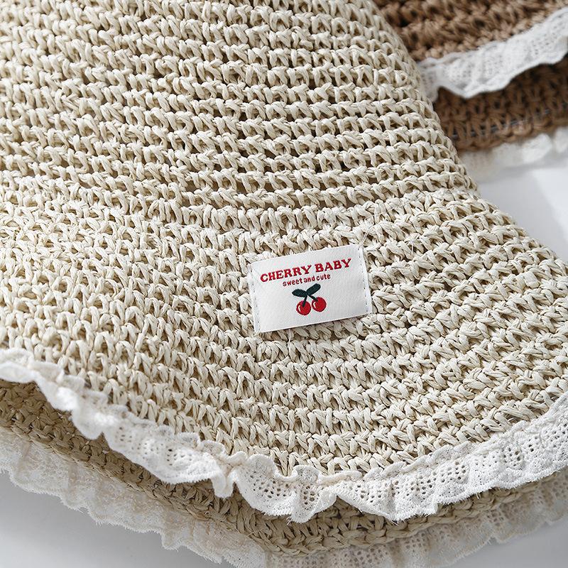 Summer Hats For Women Sun Hat Lace Brimmed Sun Hats Ladies Breathable Beach Accessories Bucket Hat Seaside Holiday Foldable New