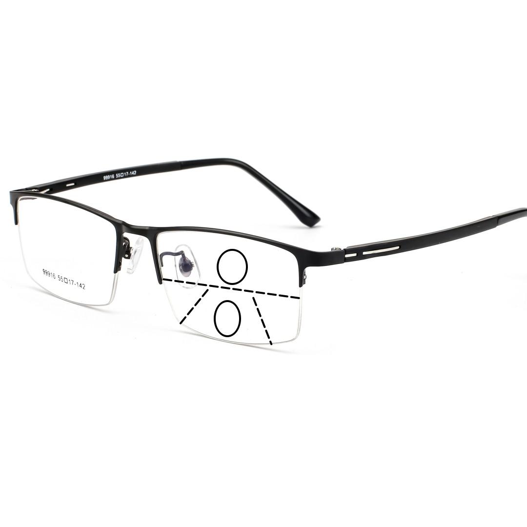 

Progressive Multifocal Reading Glasses Metal Alloy Men Women Photochromic Presbyopia Eyeglasses Far Near Eyewear Ultralight +100