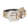 Women's Wide Waistband Shining PU Leather Strap For Western Belt For Girls Y2K Men Rhinestone F B7L6