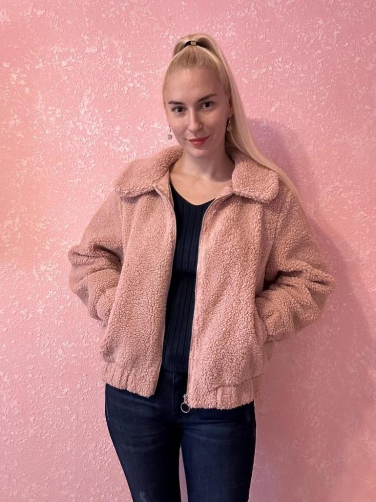 Granular Velvet Frühling und Herbst Damenmode Jacke Einfarbige Jacke