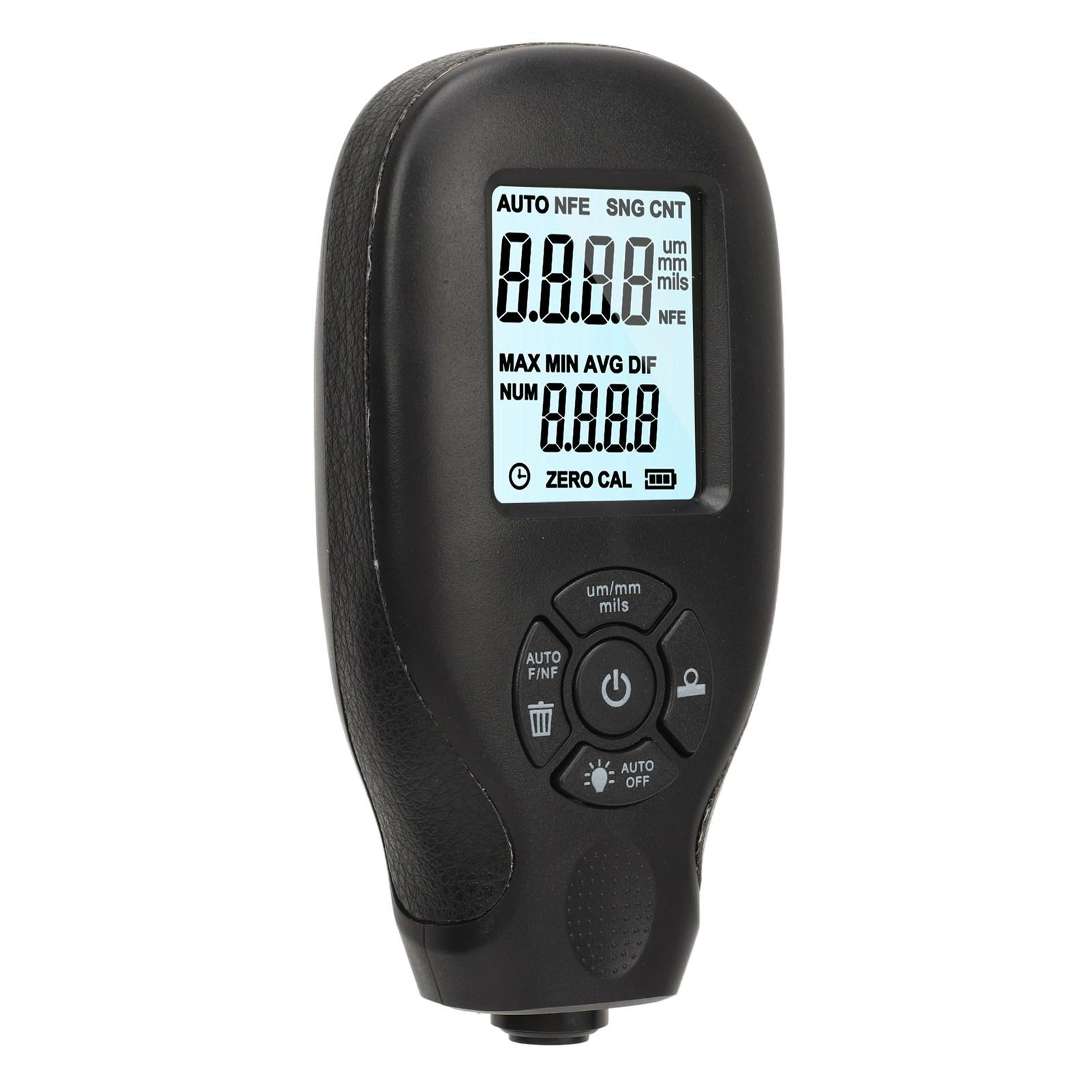 

Толщиномер лакокрасочного покрытия автомобиля, черный, диапазон измерения 0Автоматическая калибровка 2000UM