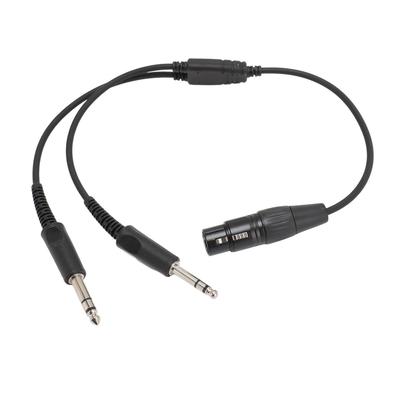 5-poliger XLR-auf-GA-Doppelstecker, Y-Splitter-Kopfhöreradapter für Airbus, XLR 5-polige Buchse auf GA-Doppelstecker