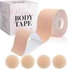 Brustklebeband & Brustwarzenabdeckung Set Unsichtbar, Atmungsaktiv Hautfreundlich Baumwolle & Spandex - Körperklebeband Für Leichte Unterstützung