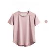 Summer Breathable Running Yoga Loose Fit Quick Dry Short Sleeve T Shirt for Women Workout Gym Fitness Sports Top