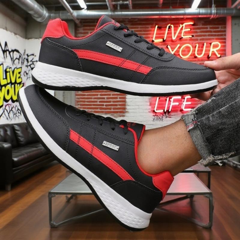 Men Casual Sneakers Outdoor Tennis Lightweight Anti Slip Comfortable Sneakers Tennis Training Plus Size Men's Vulcanized Shoes