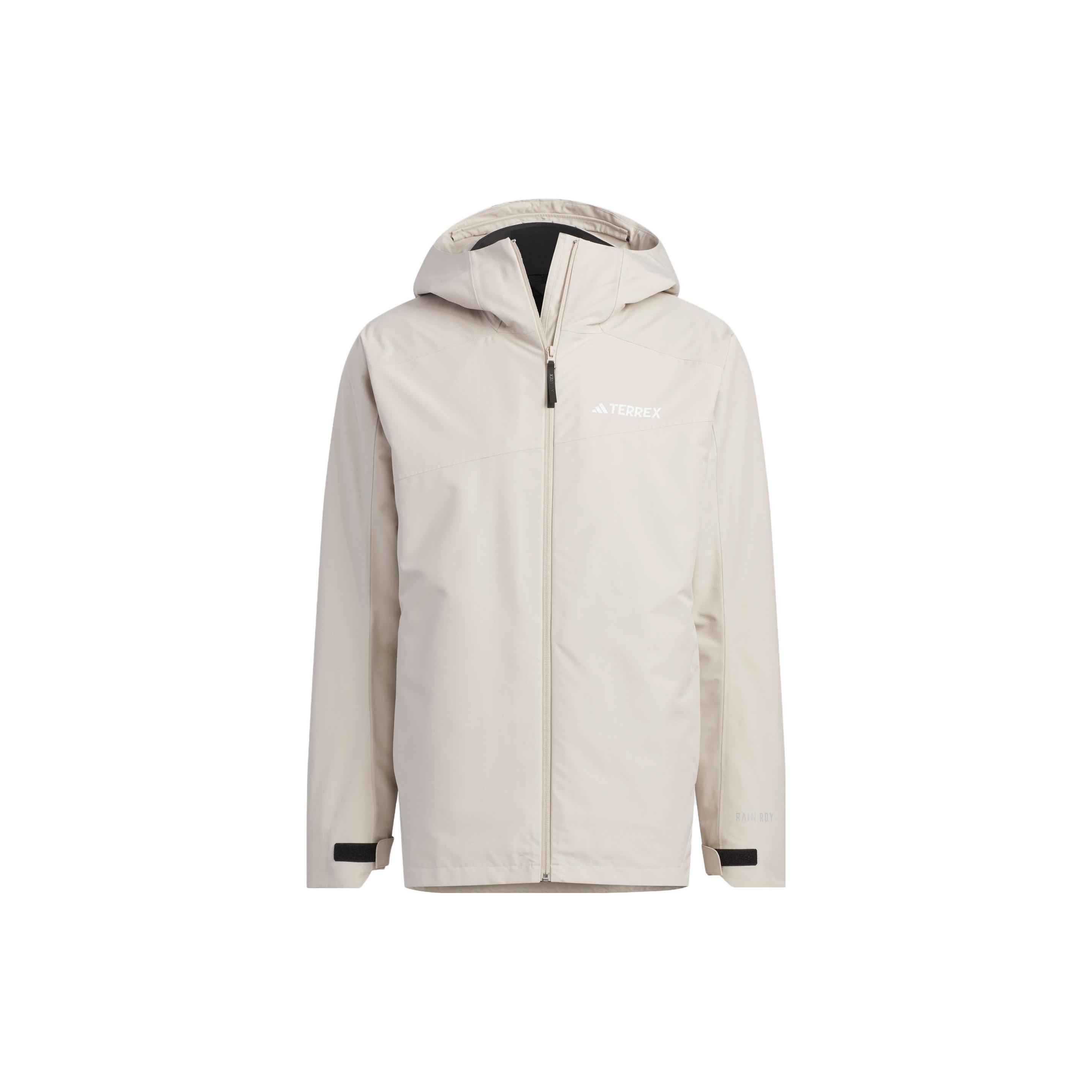 adidas Three-In-One RAIN.RDY Soft Shell Jacket Asia Sizing Beige Men s IL8973 L