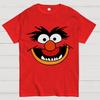 Retro Pop Culture Crazy Monsters Face Unisex Heavyweight 100% Cotton T-shirt