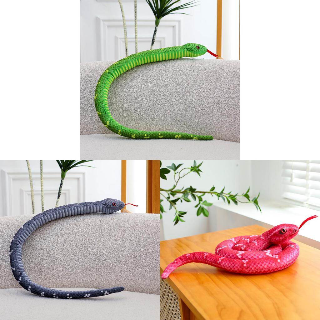 Snake Plush Toy With Realistic Design For Kids And Adults Gift Collectible