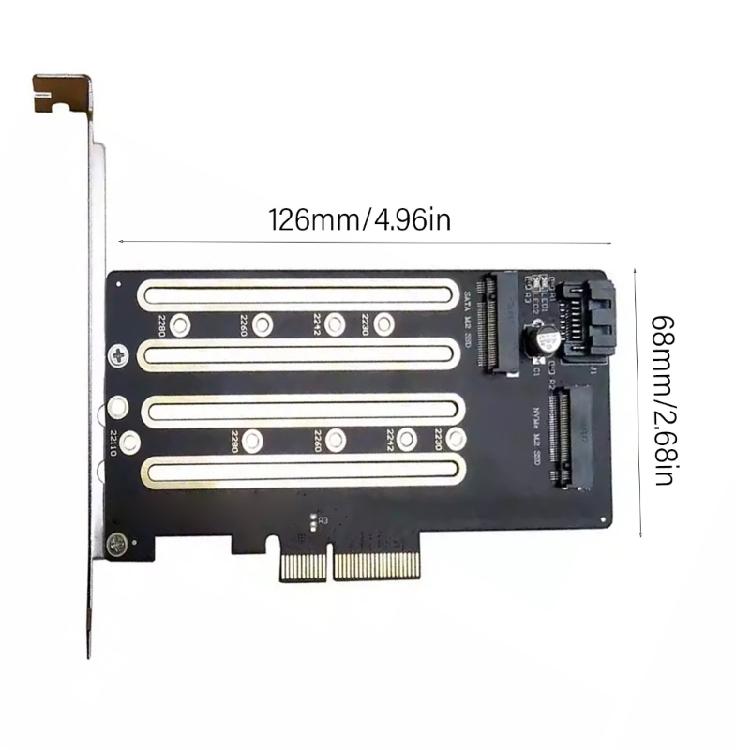 M.2 PCIe NVMe SSD To PCIE 4.0 x4 Adapter Card Full Speed Card PCIE Adapter Card For 2230 2242 2260 2280 M.2 NVME SSD