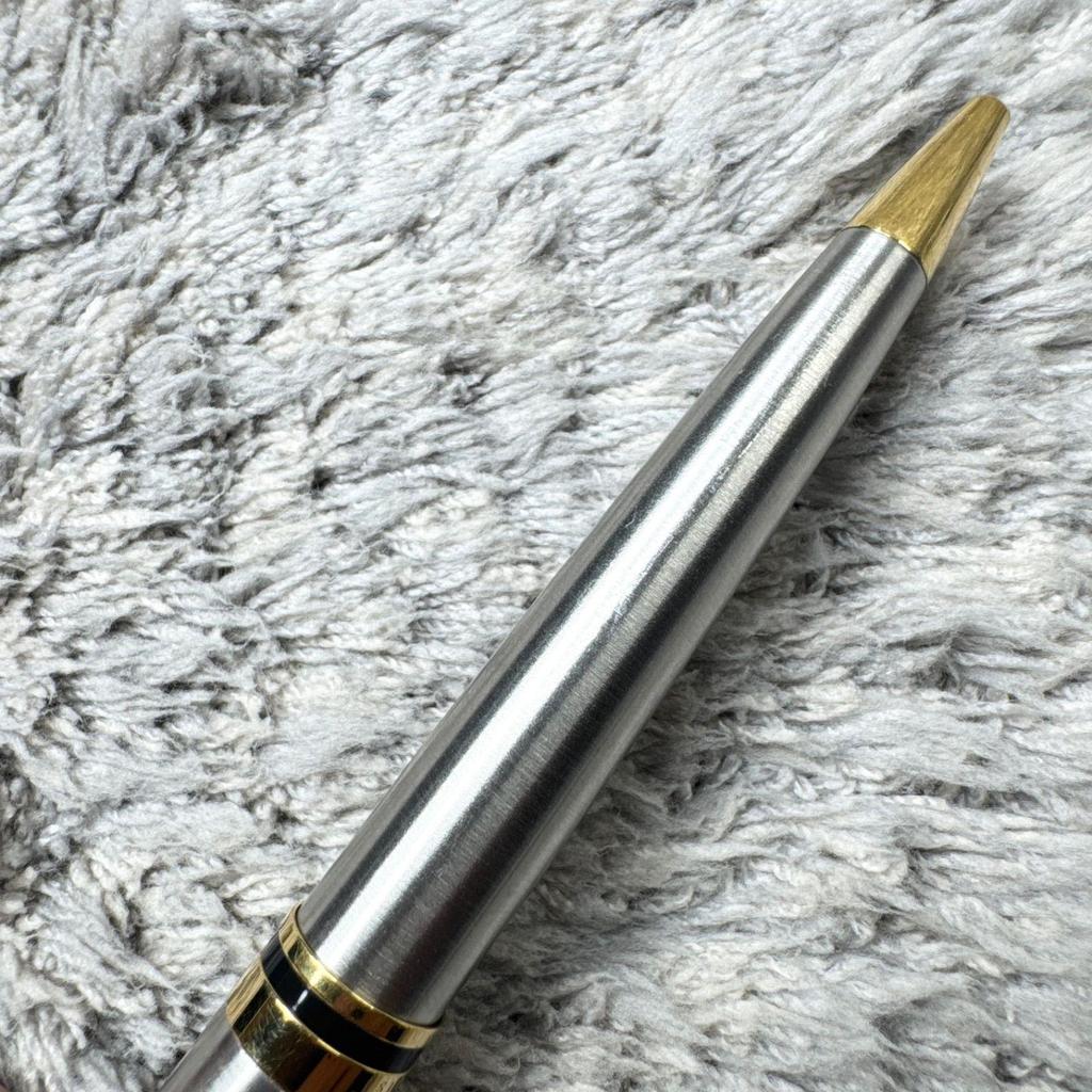Used WATERMAN Ballpoint Pen Silver Gold