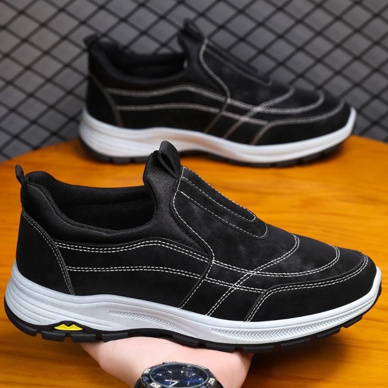 Men's shoes spring new versatile single shoes hiking shoes soft sole casual trend walking shoes
