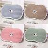 Memory Foam Dopamine Stripes Pillow With Cute Big Eyes For Office Napping And Lounge Comfort