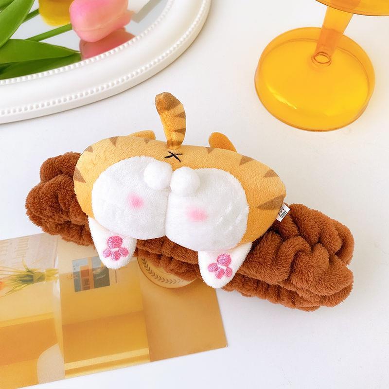 

Милая повязка для волос с попками животных для женщин и мужчин для умывания лица