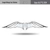3D Metal Angel & Eagle Wings Car Logo Sticker for Sedan Customization