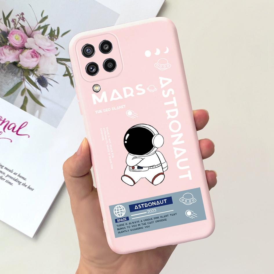 For Samsung M32 4G Case M325 SM-M325F Cover Cute Astronaut Duck Cat Phone Soft Funda On Samsung Galaxy M32 Bumper M 32 Protector