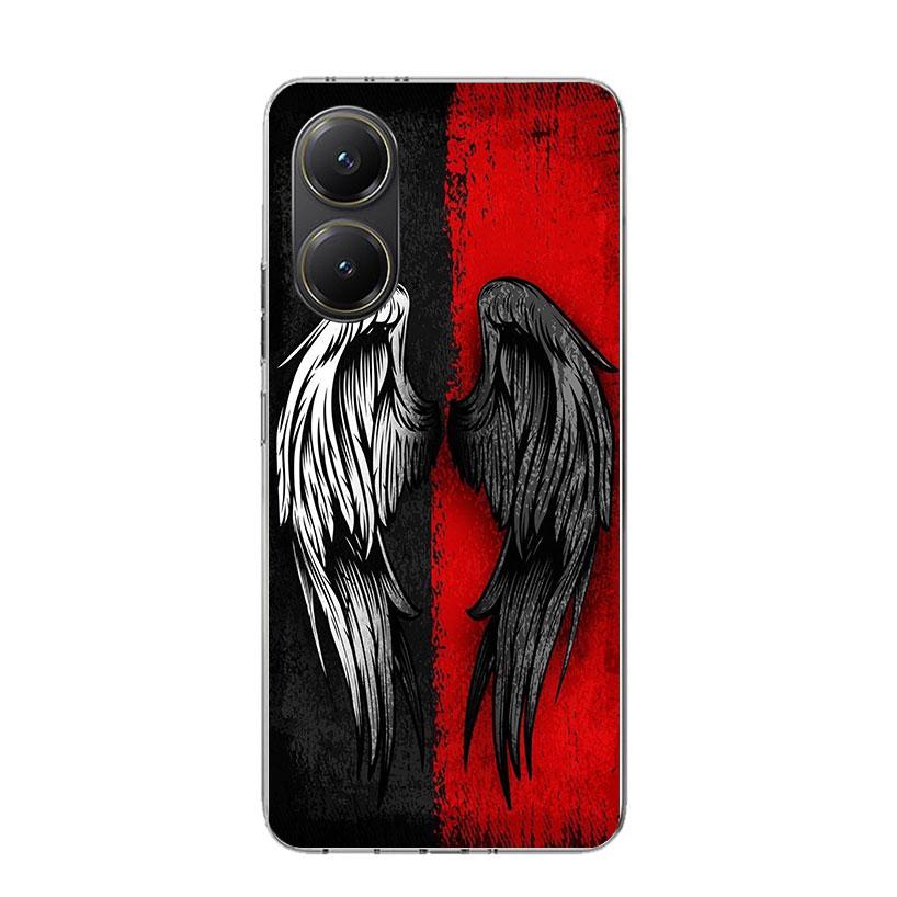 Angel Wings Devil Bad Phone Case For Xiaomi Poco X7 X6 X5 Pro F7 Ultra Redmi 15C 15 13 13C 12 12C 10 10A 10C 9 9A 9C 9T Cover Po