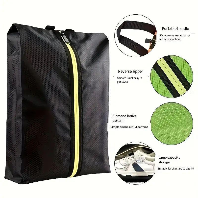 

Popular Portable Dustproof Waterproof Moisture-Proof Sports Shoe Storage Bag чёрный