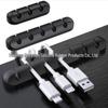 Silicone Cable Protector & Organizer: Self-adhesive Desktop & Car Clip Winder for Cables
