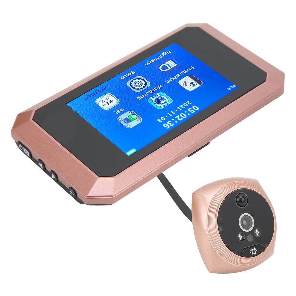 3.5in Doorbell Digital Viewer Motion Detection Night Vision High Definition for Home Safety