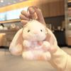 Net Red 4-inch Rabbit Plush Scarf Keychain Pendant