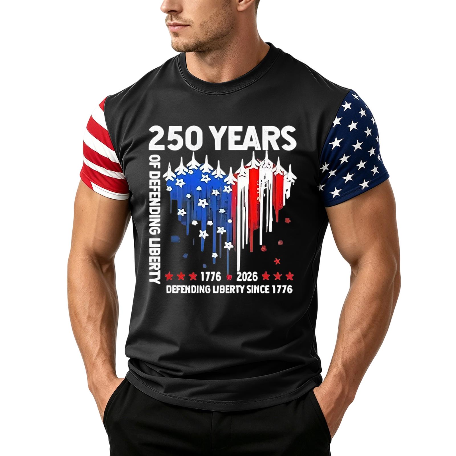 

Men s Independence Day Flag Print Short Sleeve T-Shirt, Loose Casual Daily Summer Tops XXL чёрный