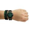 [TIME100] Gift Set: Men's Watch and Bracelet, Gift Wrapping (Green)