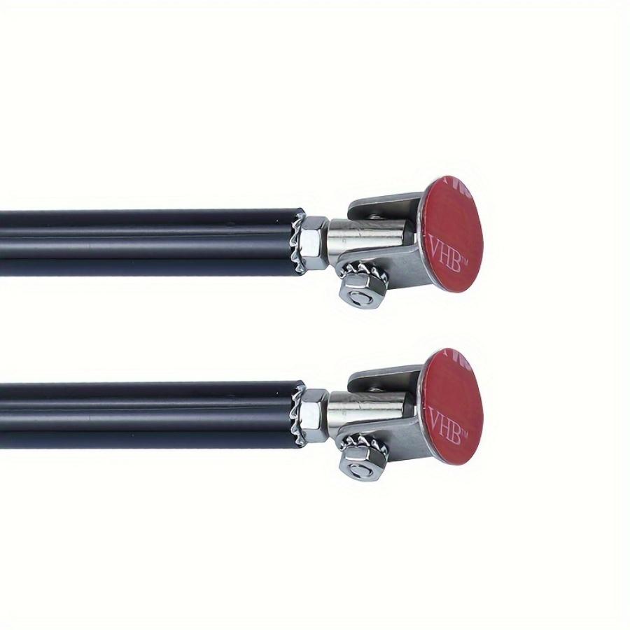 2 pcs of car front lip support rod, metal front shovel, rear bumper modification accessories, adjustable without drilling holes