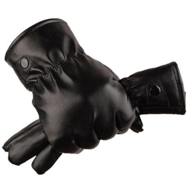 

Men S Thermal Gloves Motorcycle Riding Cold-Proof Leather Gloves Velvet Outdoor Waterproof Touch Screen Gloves One size