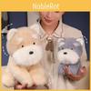 Puppy Plush Schnauzer Simulation Animals Doll Birthday Gift Bedroom Toy Pillow
