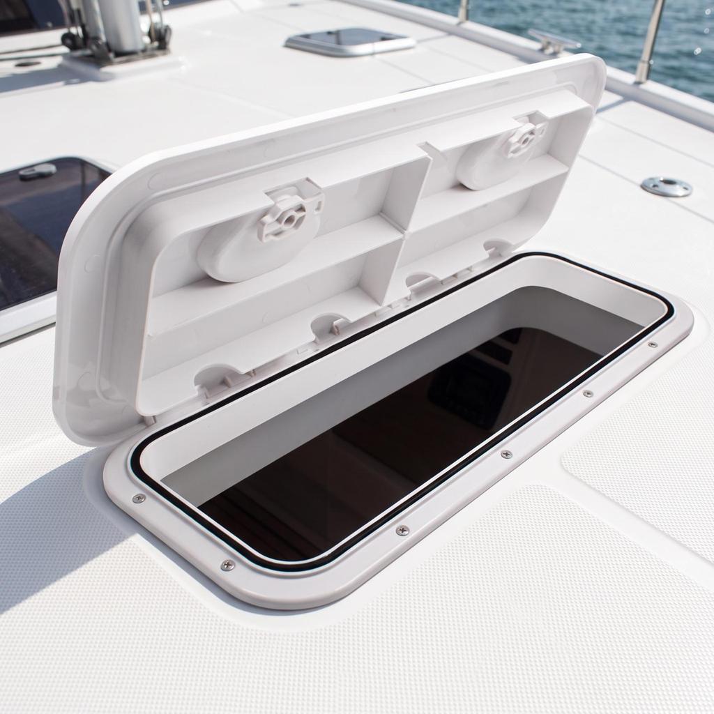 Marine Hatch Cover with Frame Flush Mount Boat Deck Gasket Heavy Duty