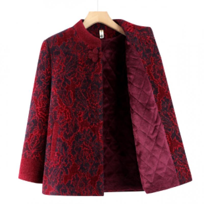 Winter Coat 0 Old Lady Fleece Thickened Top Warm Clothes Women