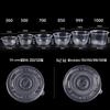 ZISIZ Disposable Food-Grade Plastic Bowls with Lids
