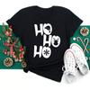 Maycaur Women Santa Claus Print Clothes Christmas 90s Funny Holiday Fashion Cartoon Tops Tee Shirt Ladies Female Graphic T-Shirt