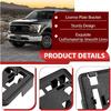 Front License Plate Frame Bracket Compatible with 2021-2023 Ford F150 F-150(2.7L, 3.0L, 3.5L, V6 Engines) License Plate Mounting Frames Replacement