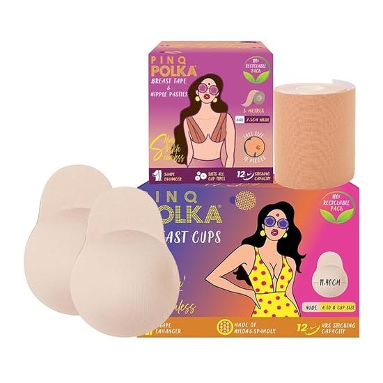 

Чашечки для увеличения груди из нейлона и спандекса премиум-класса pinq polka с мягкой хлопковой лентой для приподнятия и поддержки груди для размеров чашек AB