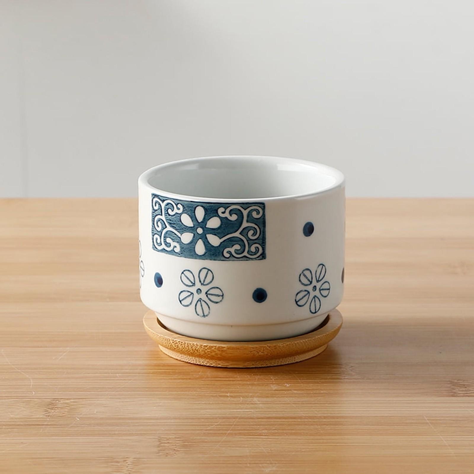 

Горшки для суккулентов в стиле Вафэн Керамический Креативный Цветочный Горшок Современный Настольный Бонсай One Size