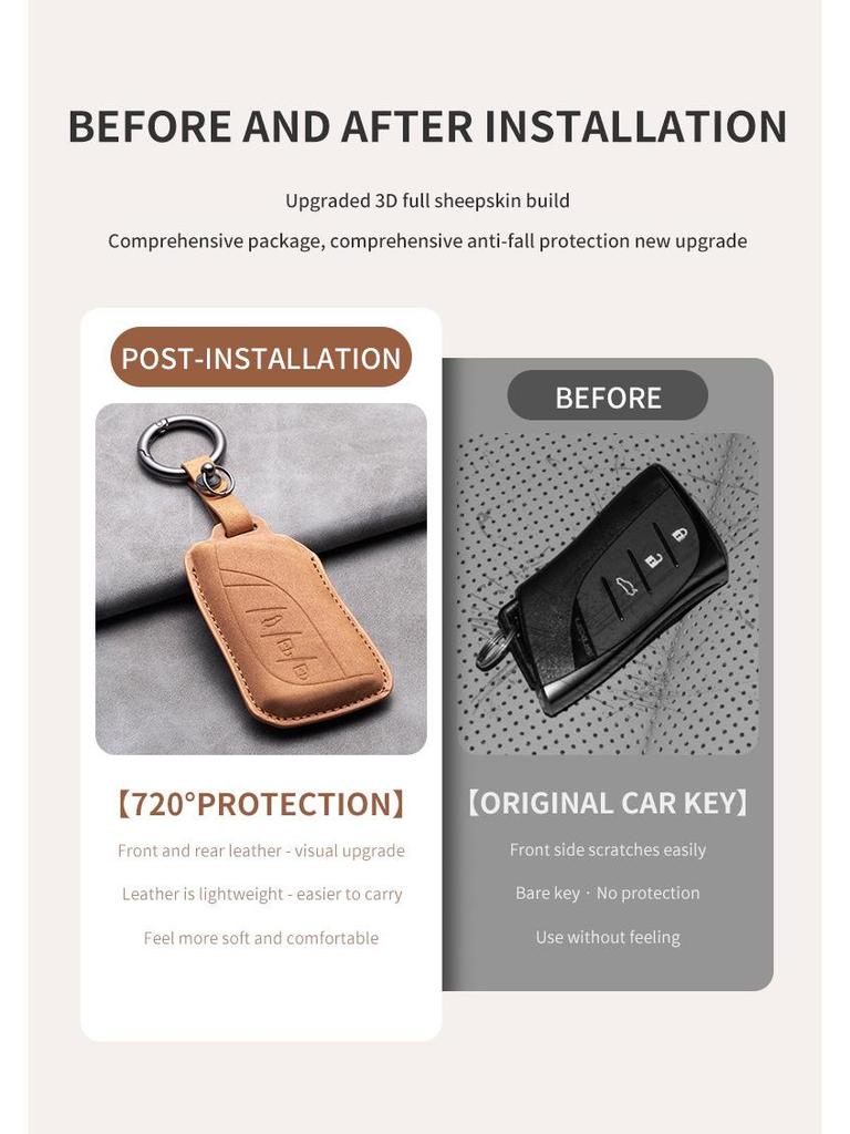 Lexus RX300/NX200t/ES250 Suede Key Covers